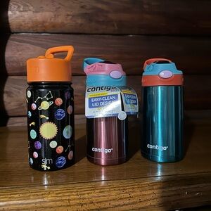 Contigo Kids Space and Metallic Water Bottles
